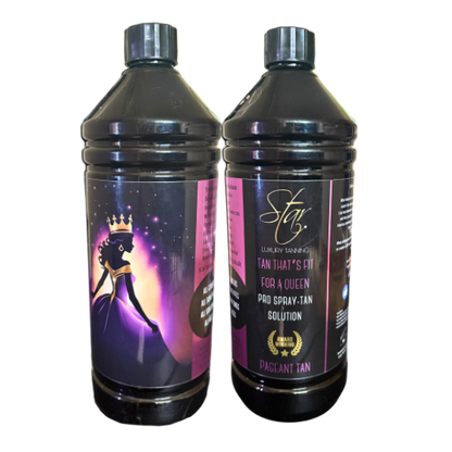 "Tan That's Fit For A Queen" - Transfer-Resistant Pageant/Prom Tan - Pro Spray-Tan Solution