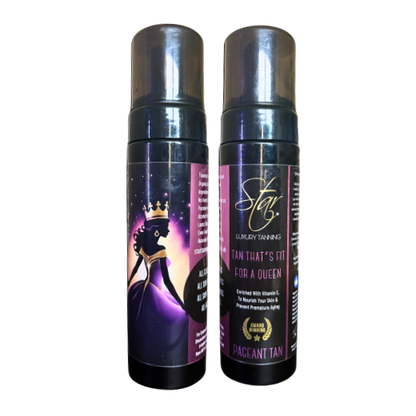 "Tan That's Fit For A Queen" - Transfer-Resistant Pageant/Prom - Self-Tanning Mousse